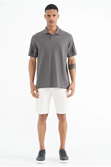 TOMMY Printed Polo Collar T-Shirt