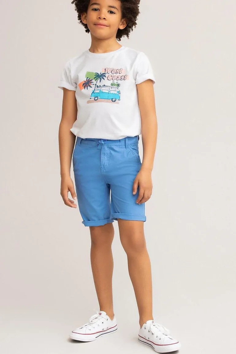 Cotton Poplin Bermuda Shorts