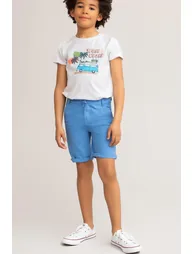 Cotton Poplin Bermuda Shorts
