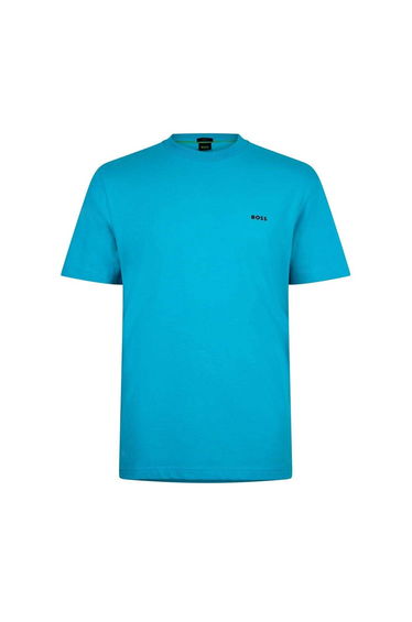 Boss Mens Logo Regular T-Shirt - Pastel Blue