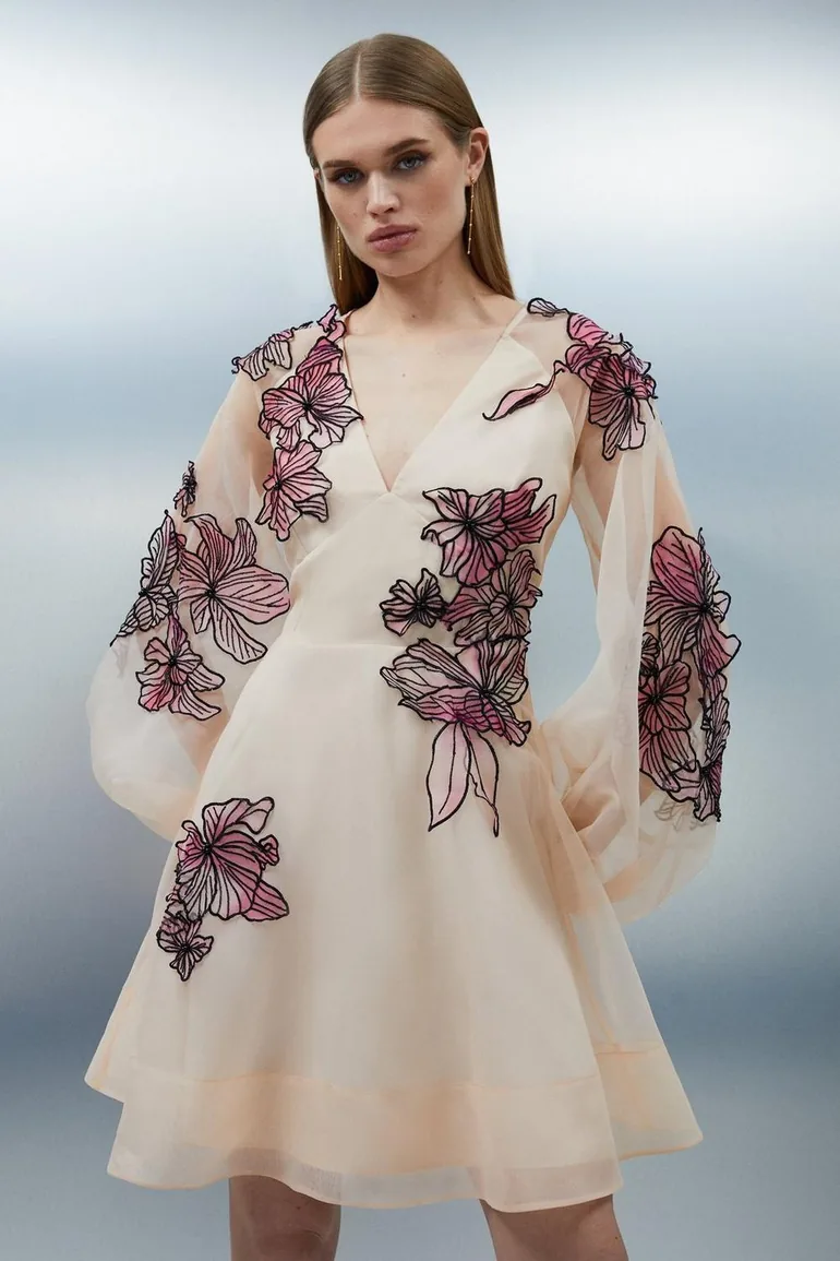 designer embroidered dress Designer Embroidered Lawn main image 1