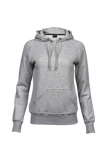 Tee Jays Womens/Ladies Raglan Hooded Sweatshirt - Heather Grey