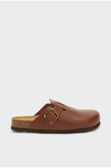 Oliver Leather Clog Brown