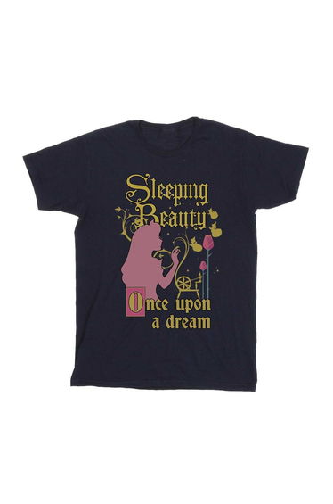 Sleeping Beauty Boys Once Upon A Dream Cotton T-Shirt - Navy Blue