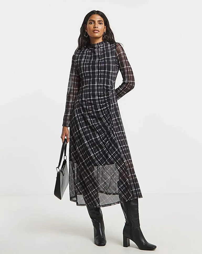 mesh dress with jacket Jeweled Flowy Mesh Jacket Dress by EY Boutique
