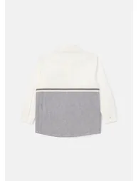 Hank Grey Textured Stripe Block Shirt - 5