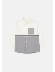 Hank Grey Textured Stripe Block Shirt - 4