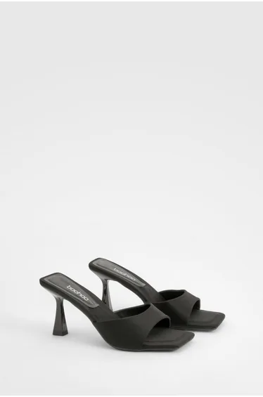 Padded Sock Minimal Mule - black