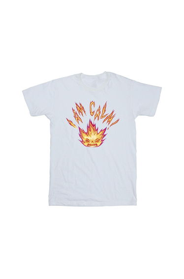 Elemental Boys I Am Calm Cotton T-Shirt - White
