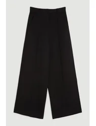 Premium Woven Viscose Crepe Straight Leg Trouser - 3