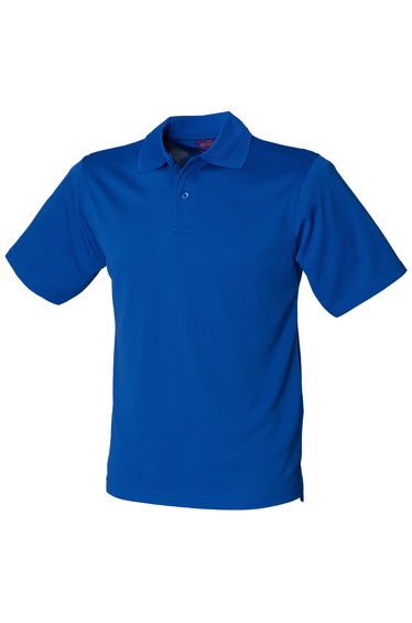 Henbury Mens Coolplus® Pique Polo Shirt - Royal