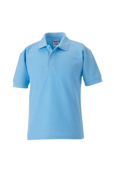 Jerzees Schoolgear Childrens 65/35 Pique Polo Shirt (Pack of 2) - Sky Blue