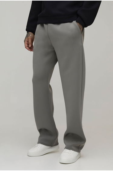 Tall Relaxed Fit Bonded Scuba Joggers - charcoal