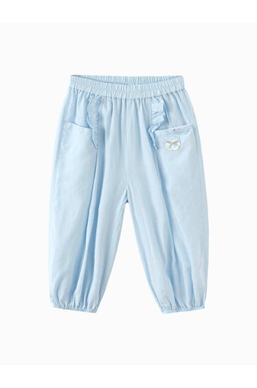 Girls' Ruffle Pocket Pull On Pants