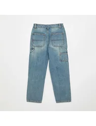 Wide-leg carpenter jeans BLUE - 2