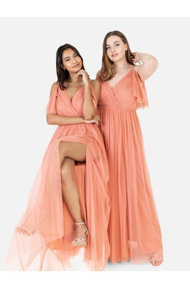 Anaya with Love Recycled Coral Cami Maxi Dress