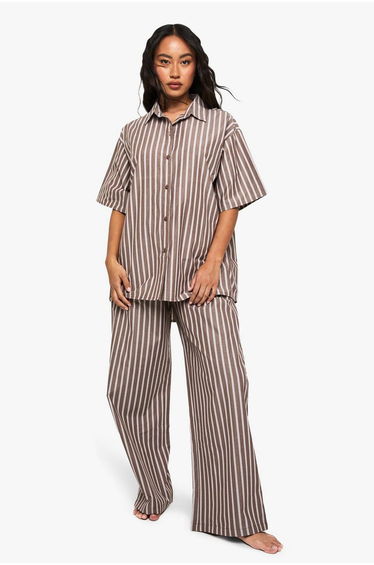 Cotton Tonal Stripe Pyjama Trouser