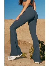 بنطلون يوغا بحافة واسعة - 2