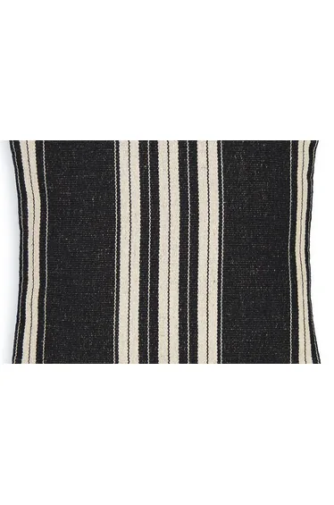 Minille 45 x 45cm Striped Cotton & Jute Cushion Cover