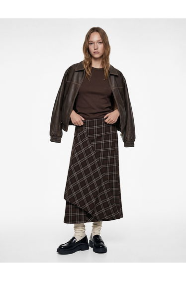 Plaid Maxi Skirt