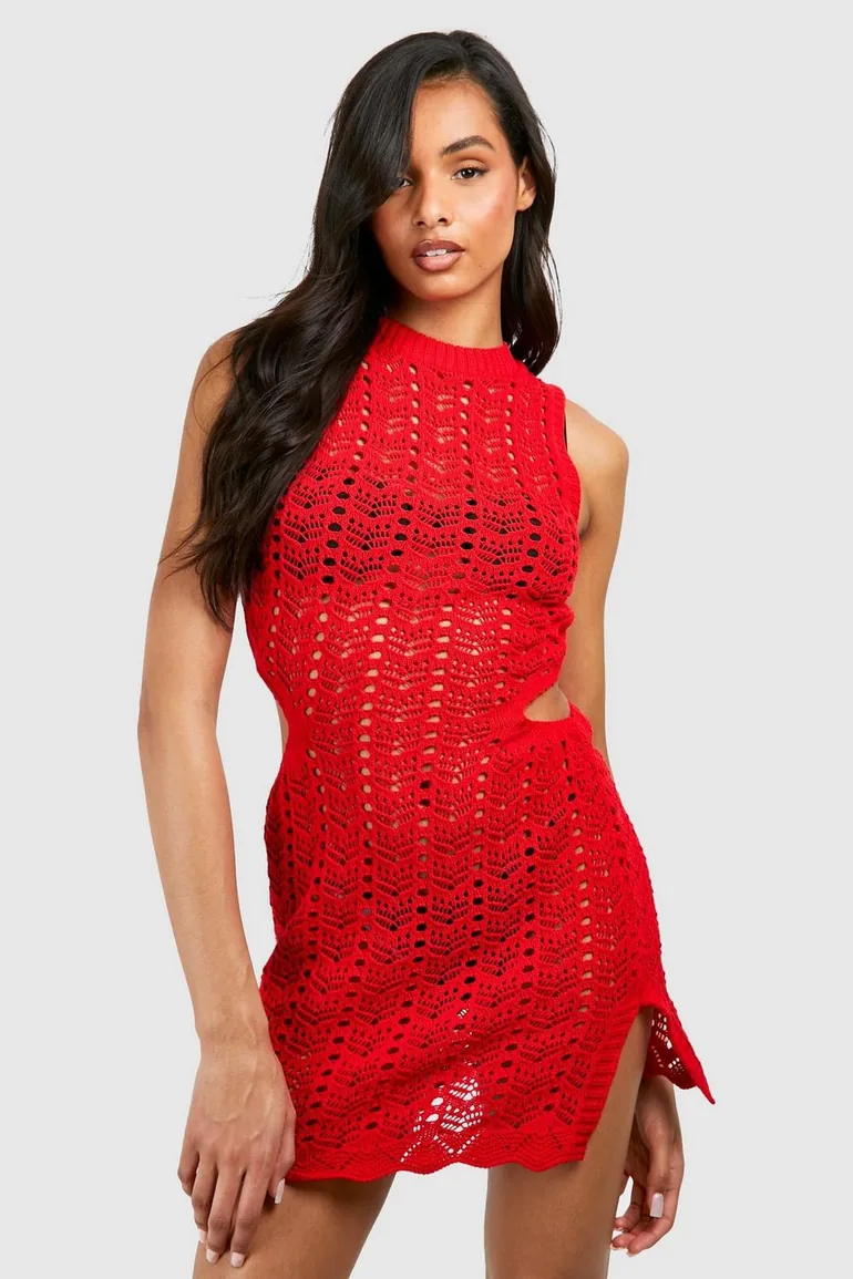 patbo white mesh dress PATBO X Camila Coelho Beaded Beach Dress