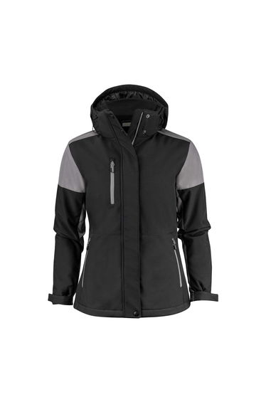 Printer Womens/Ladies Padded Soft Shell Jacket - Black/Anthracite