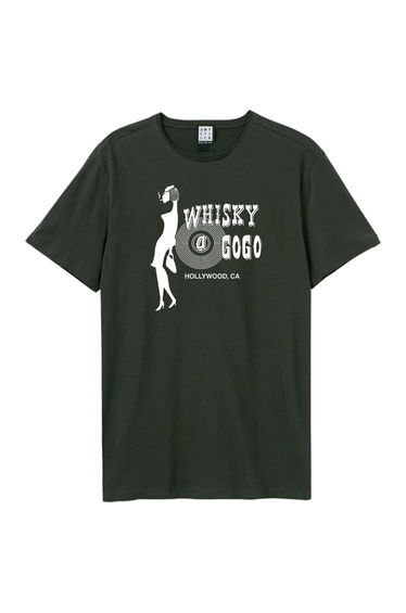 Amplified Unisex Adult Smokin´ Whisky A Go Go T-Shirt - Charcoal
