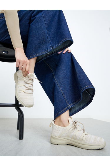 Melange Print Lace Up Sneakers