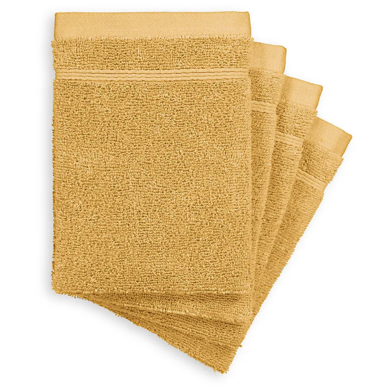 Set of 4 Zavara 100% Cotton Terry Supersoft Wash Mitts - 3