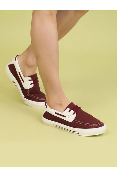 Men Low Top Canvas Boat Shoes