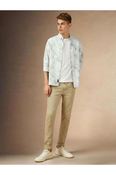 Button-Down Collar Casual Shirt