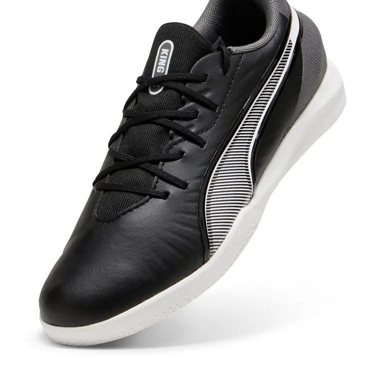 Boy's Puma Juniors King Match IT Football Boots in Black - 5