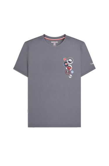 Lambretta Mens Badge T-Shirt - Iron