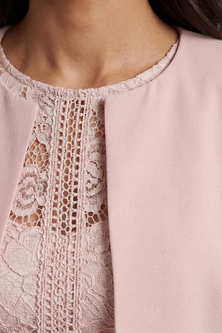 Woven Flute Sleeve Jacket - 2