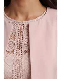 Woven Flute Sleeve Jacket - 2