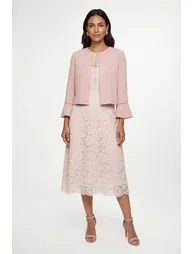 Woven Flute Sleeve Jacket