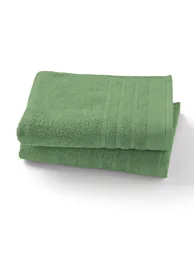 Set of 2 Zavara 100% Cotton Terry Supersoft Hand Towels - 2