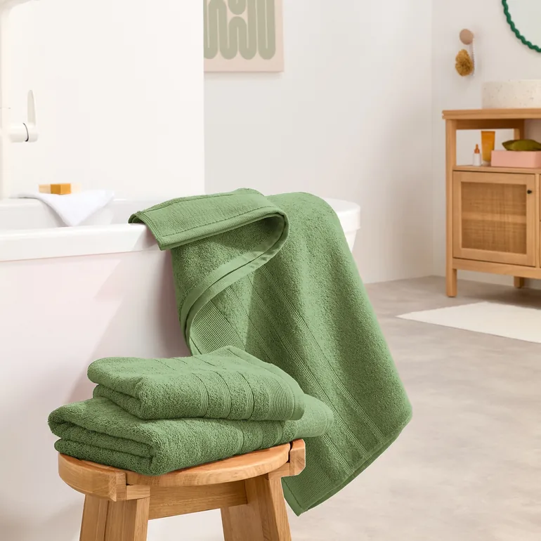 Set of 2 Zavara 100% Cotton Terry Supersoft Hand Towels - 5