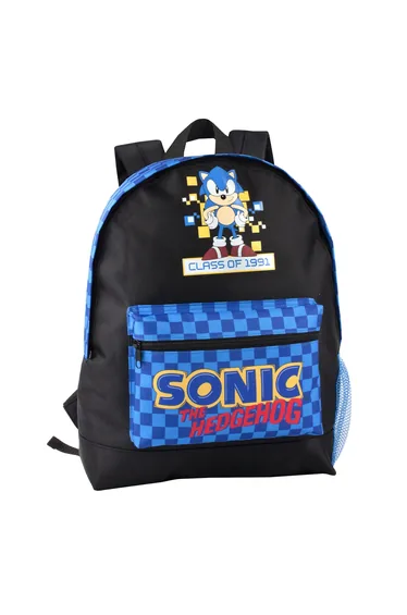 حقيبة ظهر سونيك سوداء للأطفال