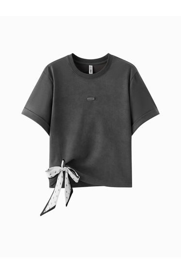 Women's Side Tie Short Sleeve T-Shirt