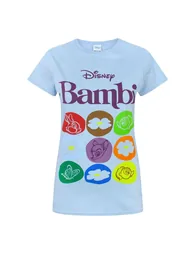 تيشيرت نسائي بطبعة ديزني - أزرق 