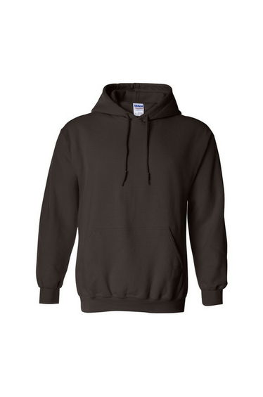Gildan Heavy Blend Adult Unisex Hooded Sweatshirt / Hoodie - Dark Chocolate