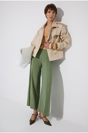 WIDE-LEG PANTS WITH ELASTIC WAISTBAND