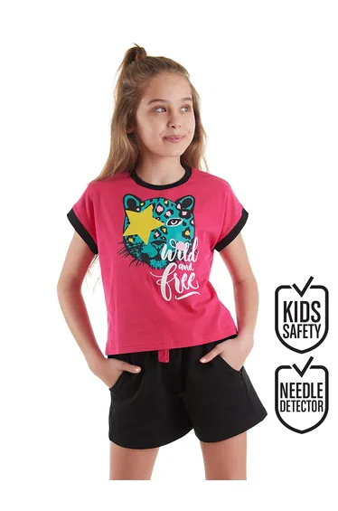 Wild And Free Girl's T-shirt Shorts Set