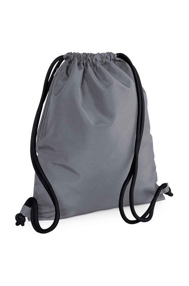 Bagbase Icon Drawstring Bag - Graphite/Black