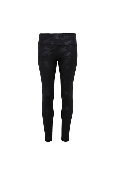 TriDri Womens/Ladies Performance Camo Full-Length Leggings - Black Camo