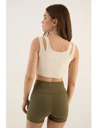 DSGN Studio Sculpt Double Layered Sports Bra - cream - 1