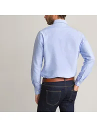Oxford Cotton Shirt with Button-Down Collar - 2