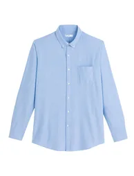Oxford Cotton Shirt with Button-Down Collar - 4