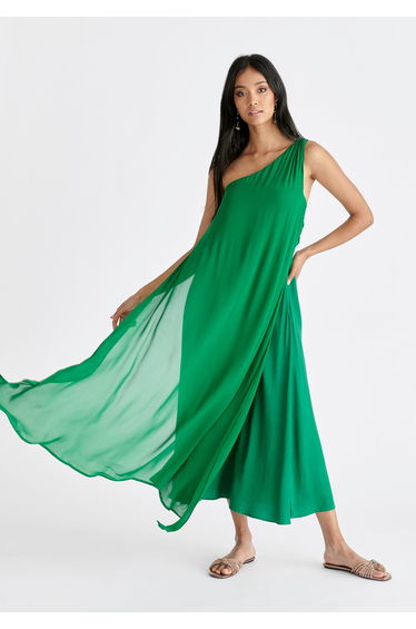One Shoulder Flowy Dress